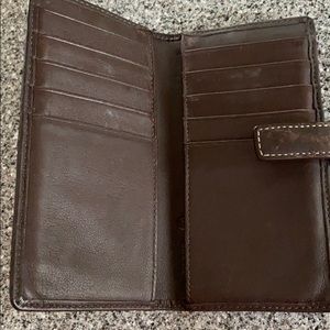 Coach leather card holder